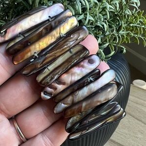 Mother Of Pearl Stretch Bracelet Vintage